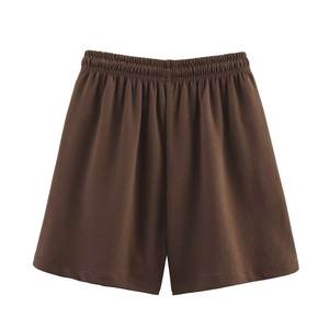 Shorts de yoga taille mi-haute tissés avec cordon de serrage, doux, respirants, de haute qualité, séchage rapide, pour l'entraînement et la course à pied - Product Image 6