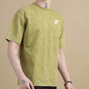 Camiseta de Algodón de Alta Calidad con Lavado Ácido, Elegante, Suave y Cómoda para Uso Diario y Moda Urbana - Product Image 4