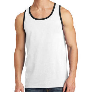 Muscle Bodybuilding Fitness T-shirts sans manches Garniture contrastée - Product Image 1