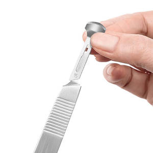 เว่ยไท่เม่ย 2026 ผลิตภัณฑ์ใหม่ ด้ามมีดผ่าตัดสแตนเลสเกรดศัลยแพทย์ พร้อมใบมีดคมกริบ ใช้ซ้ำได้ ได้รับการรับรองมาตรฐาน CE - Product Image 5