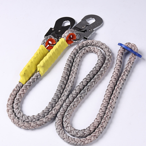 Ganzkörper-Klettergurt Sicherheitsseil Hochbelastbares Gurtband Fallschutzleine Polyester Stahl D-Ring 200kg Tragkraft Felsklettern - Product Image 6