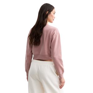 2025 nouveau Style OEM ODM décontracté Logo personnalisé impression haut court à capuche haute qualité sweats femmes haut court à capuche - Product Image 3