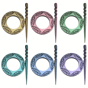 Épinglette élégante en bois, conçue pour un style naturel, offrant un moyen raffiné de fixer les écharpes et les foulards légers. - Product Image 2