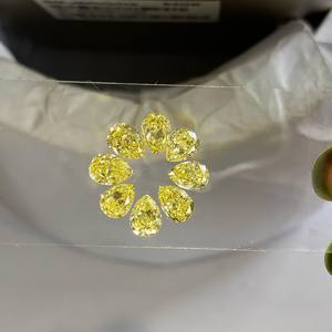 Diamant de fiançailles cultivé en laboratoire certifié IGI, 1 carat, taille EX polie, forme poire fantaisie, couleur fantaisie, qualité VS VVS, bijoux fins - Product Image 2