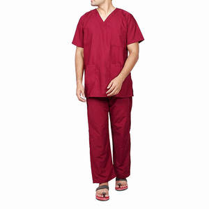 Ensemble de blouses médicales unisexes anti-rides, qualité supérieure, respirant, extensible, tenue décontractée, dernières conceptions, couleur personnalisée, pour hôpital - Product Image 1