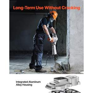 Martillo Demoledor Eléctrico de 2100W, Grado Profesional, 1650 BPM, Rompedor de Concreto Industrial con Caja de Almacenamiento para Cinceles - Product Image 5