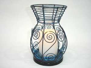 Portavelas decorativo de alambre sólido Portavelas de malla de alambre de hierro Portavelas Premium Venta al por mayor barata directa de fábrica Votiva - Product Image 4