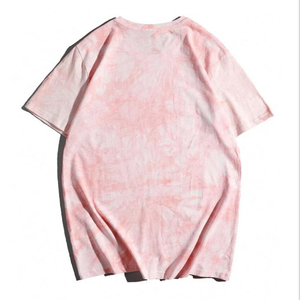 Venta al por mayor de diseño floral personalizado letra impresa camiseta de alta calidad 100% algodón Tie Dye impreso camiseta suelta para los hombres - Product Image 6