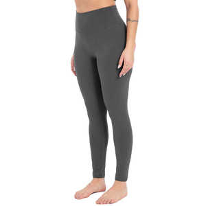 Pantalones de Yoga suaves sin costuras para mujer, mallas atléticas para correr, cintura alta, sin costuras, transparentes, con Control de barriga - Product Image 3