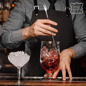 Agitador de mezcla de metal de acero inoxidable largo Cuchara de barra de cóctel para una agitación y mezcla eficientes - Product Image 6