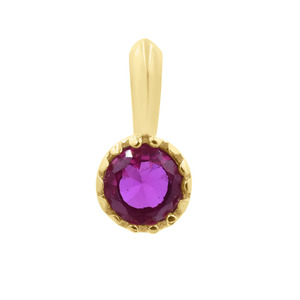 Colgante de Plata de Ley 925 con Circonita Cúbica Rosa, Chapado en Rodio, Estilo Religioso, para Fabricación de Joyas y Collares Ajustables - Product Image 2