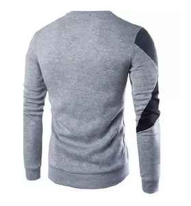 เสื้อฮู้ดผู้ชายผ้าฟลีซแห้งเร็วมีกระเป๋าสำหรับฤดูหนาวเทคนิคการย้อมธรรมดาแบบกำหนดเอง - Product Image 3