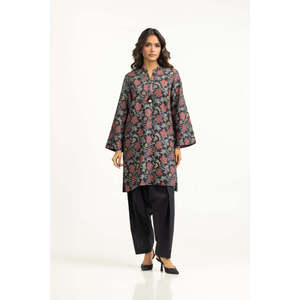 Conjunto Coordinado Estampado en Jacquard de Viscosa IPST-55312, Tela Crepé, Blusa de Manga Tres Cuartos - Product Image 1