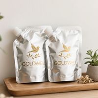 Pochette à bec verseur en aluminium avec impression couleur personnalisée, qualité alimentaire, options de taille, bouchon à vis, 100 ml, 250 ml, 500 ml, 1 L