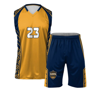 Uniforme de volley-ball personnalisé de haute qualité, uniforme par Sublimation, design personnalisé, pièces - Product Image 1