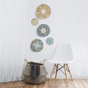 Wholesale Top Quality Set 5 African <b>Wall</b> Hanging Baskets Decor Boho <b>Wall</b> Decor 100% Handmade Vietnamese Supplier - Product Image 4