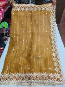 Prix d'usine à forte demande Saree en organza moderne de haute qualité pour les mariages indiens et pakistanais directement d'Inde - Product Image 6