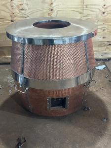 Équipement de cuisson commercial écologique réutilisable Tandoor à gaz martelé en cuivre élégant Alternative verte aux fours en argile - Product Image 6