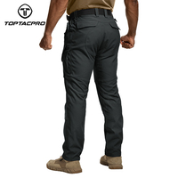 Pantalon tactique de haute qualité, noir, élastique, résistant aux déchirures, imperméable, pantalon cargo de sport, pantalon de terrain pour hommes