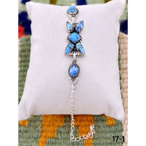 Southwest Handmade Golden Hills Turquoise & Sterling <b>Silver</b> <b>Cuff</b> <b>Bracelet</b> Fashionable Accessory - Product Image 2