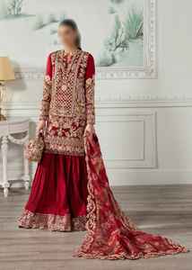 Robe de mariée lourde Lehenga pour la mariée pakistanaise et la mère de la mariée robe de mariée moderne longueur au sol A-Line avec dentelle cristal - Product Image 6