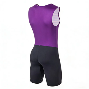 Combinaison de triathlon unisexe sans manches avec logo personnalisé de qualité supérieure, tissu élastique à séchage rapide pour les courses de triathlon de sprint, entraînement multisports quotidien - Product Image 2