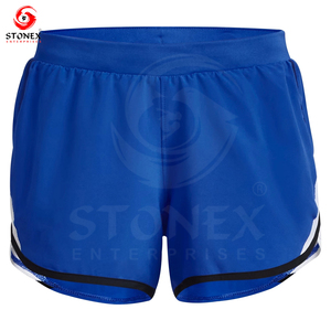 Pantalones cortos deportivos para mujer con logotipo personalizado, pantalones cortos deportivos transpirables para correr con bolsillo, pantalones cortos deportivos de secado rápido para mujer - Product Image 1