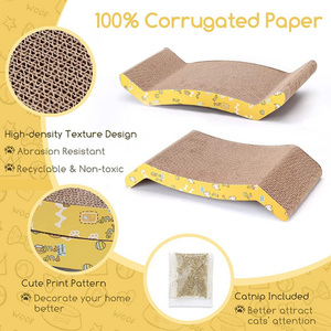 Rascador duradero para gatos, almohadilla para rascar de cartón, respetuoso con el medio ambiente, muebles para rascar gatos, juego de mascotas, cama de descanso, juguete - Product Image 2