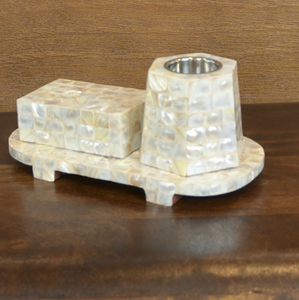 Exquisito juego de quemador de incienso Bakhoor con incrustaciones de perlas para madre, decoración del hogar de Ramadán, té, Benjuí, aromas de bergamota, Idea única de regalo para mamá - Product Image 6