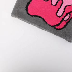 หมวกบีนนี่ลายพิมพ์โลโก้ทั้งใบ แบบยูนิเซ็กซ์ ถักไหมพรมสำหรับฤดูหนาว สไตล์ใหม่ สำหรับการเดินทางกลางแจ้งในชีวิตประจำวัน งานแฮนด์เมด คุณภาพพรีเมียม - Product Image 4