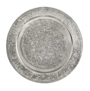 Exclusiva bandeja de metal de chocolate plateado Premium multiusos perfecta para organizar reuniones familiares y entretenimiento - Product Image 6