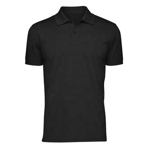 100% algodón tejido de manga corta para hombre para camisas Turn Collar logotipo personalizado impresión transpirable secado rápido sólido Casual Streetwear - Product Image 2