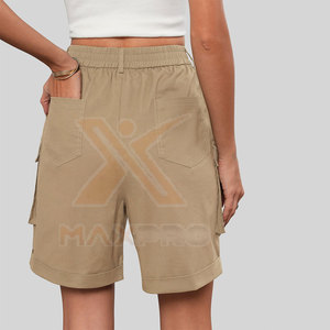 Shorts Cargo para Mujer, Tallas Grandes, Transpirables y Sostenibles, Hechos en Pakistán, Color Sólido, 100% Algodón, Ecológicos - Product Image 2