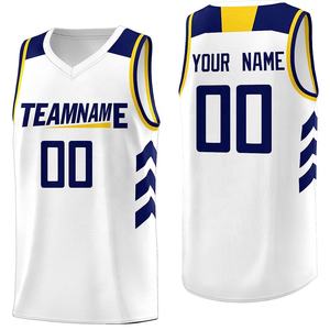 Maillots de basket-ball sans manches réversibles sur mesure du meilleur fabricant, imprimés de joueurs de sport en polyester/coton respirant - Product Image 5