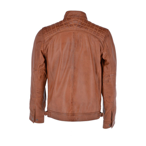 2023 Perfect Motorcycle Genuine Sheep <b>Leather</b> <b>Jacket</b> Cropped Bomber Style Fashion Spring <b>Real</b> <b>Leather</b> <b>Jacket</b> Men - Product Image 5
