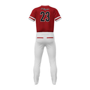 Precio barato de alta calidad bajo Moq personalizado equipo de diseño para hombre uniforme de béisbol rayas manga larga Softball Jersey - Product Image 3