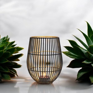 Christmas Decoration Gold Plated Solid Brass & Wooden Animal Face Candle <b>Holder</b> Customizable Color Shape Logo for Outdoor Use - Product Image 2