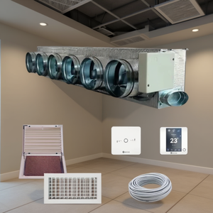 Kit Completo Airzone Easyzone con Unidad de Control de Compuertas Motorizadas WiFi de 6 Zonas e Interfaz para Sistemas HVAC - Product Image 3