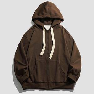 Poids lourd 300-500 Gsm conception personnalisée sweat à capuche zippé surdimensionné de haute qualité avec motif imprimé pulls à capuche vierges - Product Image 6