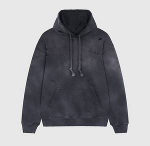 เสื้อมีฮู้ดสำหรับผู้ชายผ้าคอตตอนผสมกันแดดมีหลายสี - Product Image 6