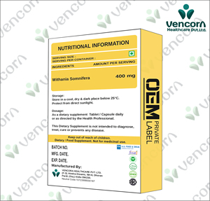 Tabletas/Cápsulas para el Alivio del Estrés de la Mejor Calidad y Eficacia 01, Nutracéutico Certificado por la OMS-GMP, Fabricación por Terceros - Product Image 4