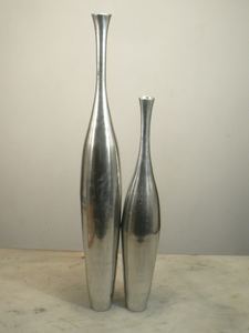 Florero con diseño de rosa de hierro, blanco - Product Image 6