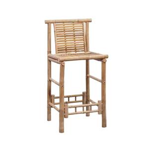 เก้าอี้เคาน์เตอร์ไม้ไผ่พับได้สำหรับเฟอร์นิเจอร์ในบ้านเก้าอี้บาร์หวายทำจากไม้ไผ่ - Product Image 6