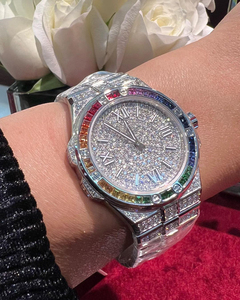 Venta al por mayor de relojes de lujo Moissanite | VVS Iced Out Skeleton Presidential Diamond Tester - Product Image 5