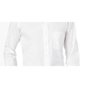 Camicia da Uomo Slim Fit Professionale, Marca Club Room, Popeline Bianco 100% Cotone, Antipiega, Taglia XL, Camicie Business ODM - Product Image 3