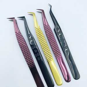 Pinzas Profesionales para Extensión de Pestañas en Forma de Corazón, Acero Inoxidable, Precisión, Durabilidad, 10 mm de Longitud, Volumen de Pestañas, Pinzas 45/90 - Product Image 1