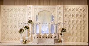 Paneles de Fibra Blancos Clásicos para Decoración de Escenarios, Paneles de Fondo de Fibra Personalizables, Marcos de Fondo de Fibra de Lujo, Decoración Georgia - Product Image 4