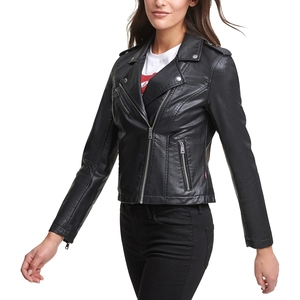 Veste en cuir pour femmes conception de motard moderne veste en cuir pour femmes 2025 vestes d'extérieur d'hiver élégantes pour femmes hiver - Product Image 3