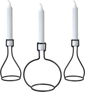 2pcs Small <b>Black</b> Metal <b>Candle</b> Holder for Home Decoration for Christmas and Easter Celebrations Factory Price - Product Image 6