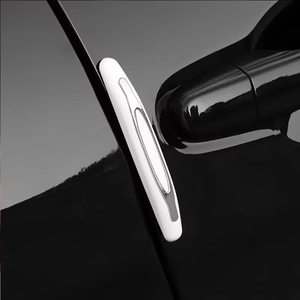 4 Protectores de Manijas de Puerta de Coche Reutilizables de Plástico ABS, Tiras Protectoras Contra Rayones, Adhesivos para Parachoques, Protección de Bordes de Automóviles - Product Image 1